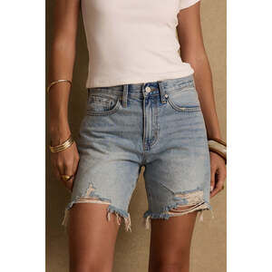 12th Tribe Nita Distressed Denim Shorts Size LL